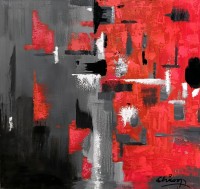 Arshad Shirazi, 18 x 18 Inch, Acrylic on Canvas, Abstract Painting, AC-ARS-037